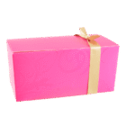 Confiseur - Fushia - noeud or - ballotin chocolat