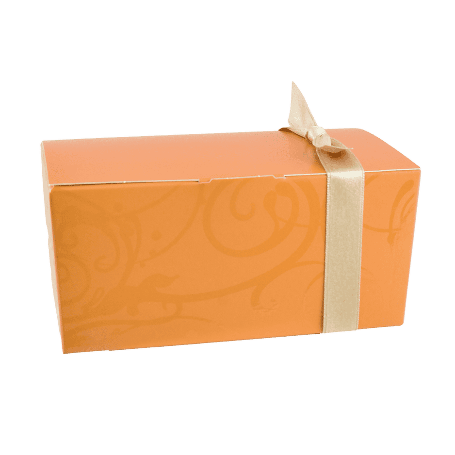 Confiseur - Orange - noeud or - fournisseur chocolat